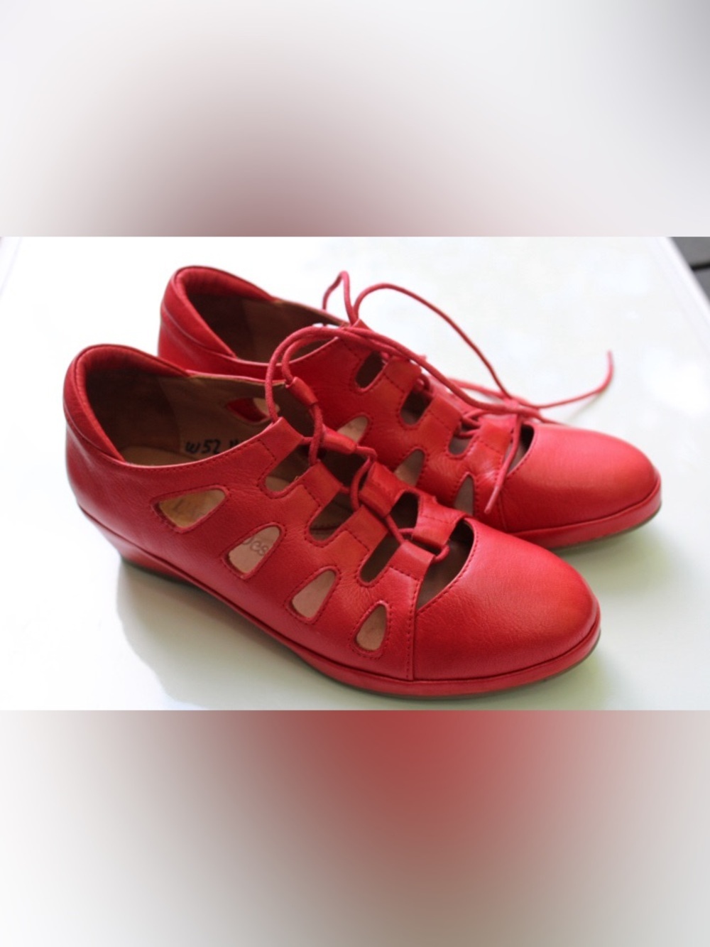 L’Amour des Pieds laced up wedges